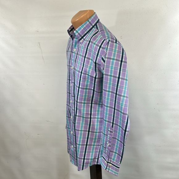 Peter Millar long sleeve button down collar shirt.  S - Picture 5 of 7